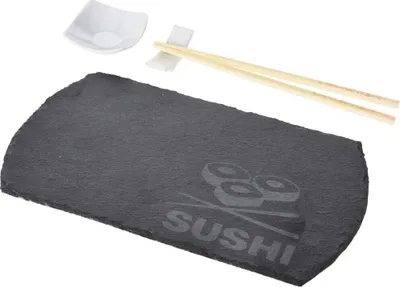 Produktbild von Excellent Houseware Sushi-Servierset Set zum Servieren von SUSHI Snacks Vorspeisen 4-teilig