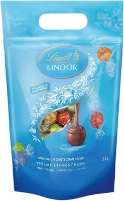 Produktbild von Lindt - LINDOR - Kugeln VOLLMILCH MISCHUNG 1kg Tüte