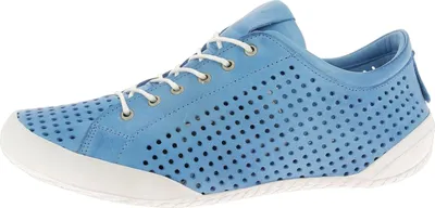 Produktbild von Andrea Conti Damen Schnürschuh Halbschuh Sommerschuh Leder perforiert 0345767, Größe:40 EU, Farbe:Blau