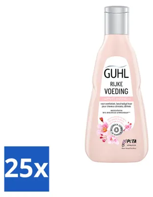 Produktbild von 25 x Guhl Rijke Voeding Shampoo - für trockenes Haar - 250 ml - Vorteilspackung - 25 Stücke
