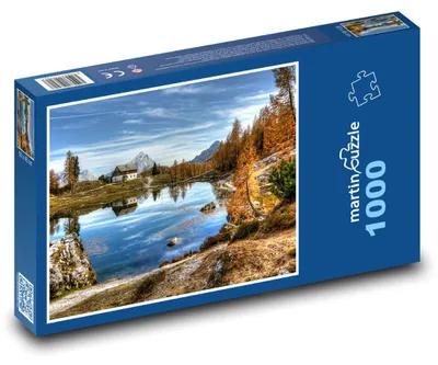 Obrázek produktu pro Puzzle 1000 Chata u alpského jezera - martinpuzzle