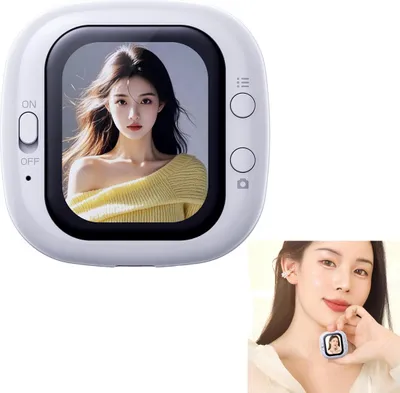 Produktbild von Handy-Vlog-Selfie-Monitor-Bildschirm, 5,1 cm (2 Zoll) Mini-Magnet-Rückkamera, unterstützt OTG-Kabelverbindung und Helligkeitsanpassung.
