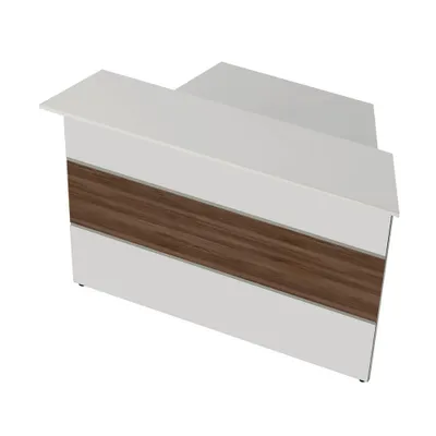 Produktbild von Kerkmann Anbautheke gerade, weiß, nussbaum 145,0 x 92,0 x 108,0 cm