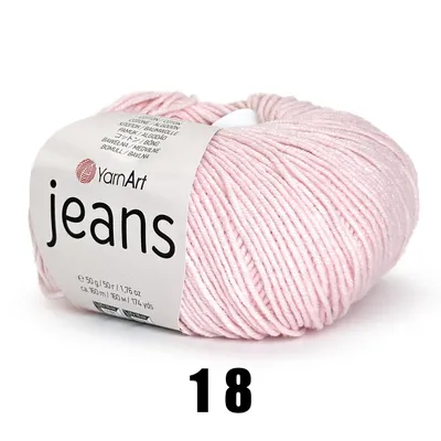 Produktbild von YarnArt Jeans (50g/160M) 18 babyrosa