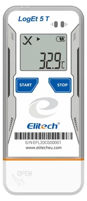 Temperaturdatenlogger USB, -30–70 °C, ±0,1 °C, 32.000 Datenpunkte