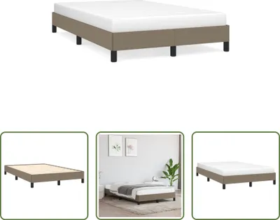 Produktbild von The Living Store Bettgestell Taupe 120x190 cm Stoff