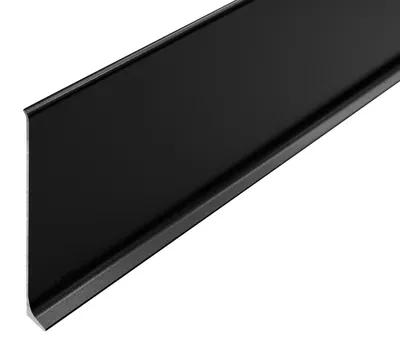Zdjęcie produktu dla Listwa przypodłogowa aluminiowa 100mm Cezar Czarny RAL9005 Mat 2,50m