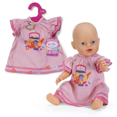 Produktbild von BABY born Kleid mit Teekannenmotiv & kurzen Ärmeln für 43 cm Puppen
