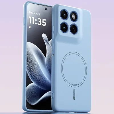 Obrázek produktu pro Magnetické pouzdro pro Motorola Edge 70, kompatibilní s MagSafe, tekutý silikon, nárazuvzdorné a odolné proti poškrábání Modrá