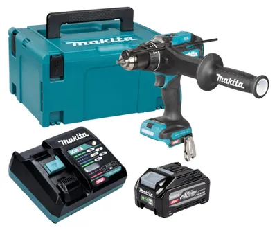 Zdjęcie produktu dla Wkrętarka udarowa akumulatorowa Makita HP 003 GU101 40 V max. 180 Nm bezszczotkowa + 1x akumulator 4,0 Ah + ładowarka + walizka Makpac