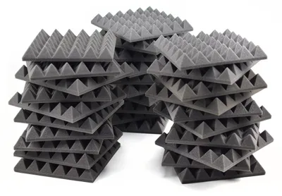 Immagine prodotto di Solidchoice - Pannelli fonoassorbenti ACOUSPANEL in schiuma, dimensioni 245x245x40 mm - confezione da 30 pezzi, per l'isolamento acustico