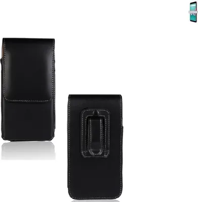 Produktbild von K-S-Trade Gürteltasche kompatibel mit Wiko Lenny 5  Schutz-Hülle Handy-Hülle mit Magnetverschluss  Holster in schwarz