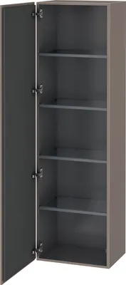 Produktbild von Hochschrank L-CUBE 500x363x1760mm Ans links basalt matt Anschlag links basalt matt