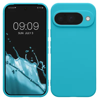 Produktbild von kwmobile Handyhülle für Google Pixel 10 Hülle - weiches Handy Silikon Case - Schutzhülle Cover - Cool Glacier