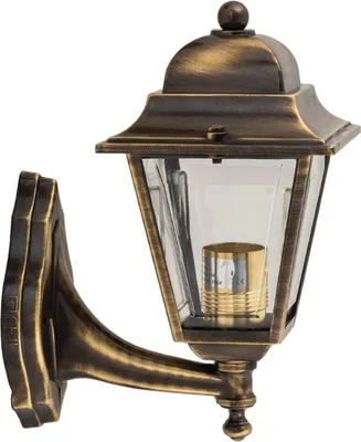 Produktbild von Hoflampe Messing antik IP43 Rustikal wetterfest PARGA Lampe Draußen Haustür Balkon Terrasse
