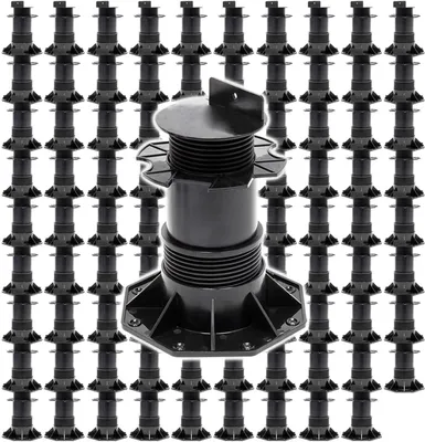 Produktbild von XPOtool Set 90x podstavce na palubovky, 2700 kg, 137-215 mm, výškovo nastaviteľné nivelačné nožičky na palubovky, dosky a fošne