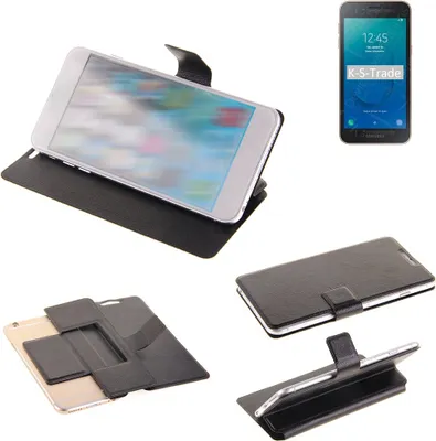 Produktbild von K-S-Trade Schutzhülle kompatibel mit Samsung Galaxy J2 Core 2020 Schutzhülle Flip Cover Klapphülle Wallet Case Slim Handyhülle bookstyle schwarz