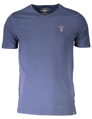 Image de T-shirt AERONAUTICA MILITARE pour homme, bleu, SF1472 - Taille : L