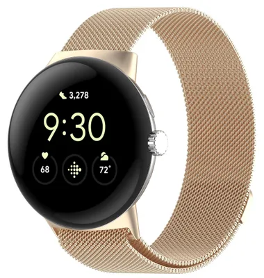 Immagine prodotto di Cinturino in metallo per smartwatch Google Pixel Watch 4 / 3, 45 mm, chiusura magnetica, colore oro