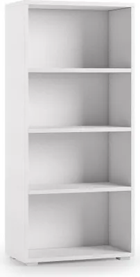 Immagine prodotto di Dmora Libreria Aky 30x60x130h cm Bianco, 3 Ripiani Ripiano Regolabile  Italy