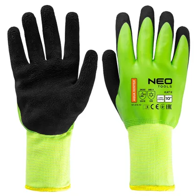 Produktbild von Isolierte Arbeitshandschuhe, latexbeschichtetes Polyester (2-lagig), 3241X, Größe 10