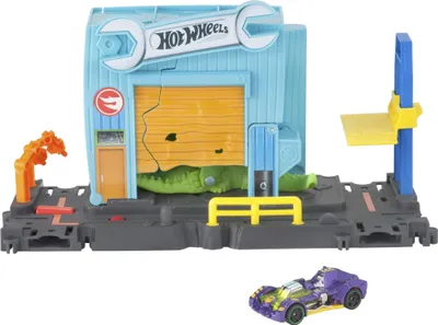 Produktbild von Hot Wheels City Kroko-Angriff Werkstatt Spielset
