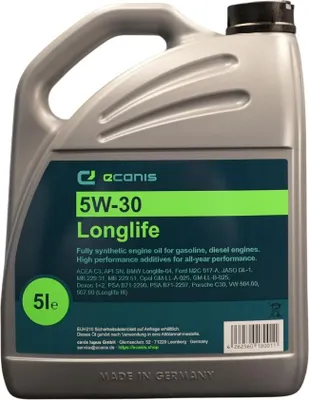 Produktbild von Motoröl 5 Liter 5W-30 C3 SN ECANIS Longlife Hydrocrack HC-Öl für diverse PKW