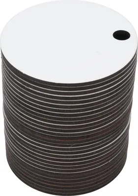 Produktbild von 30pcs runde Sublimations -Tags thermische Stempelblankplatten für 40 Unzen Glasbecherdekoration