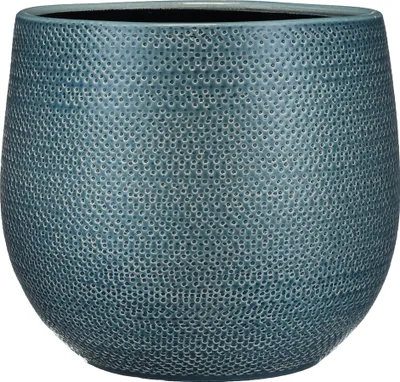 Produktbild von Mica Decorations Gabriel Blumentopf - H25 x Ø29 cm - Keramik - Blau