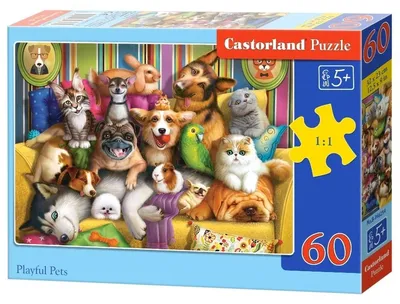 Image de Puzzle 60 pièces Playful Pet 66254 Castorland