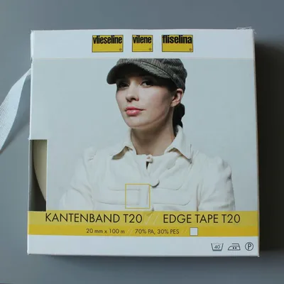 Produktbild von Vlieseline Kantenband T 20 weiß, 2 cm breit, per 0,5 m