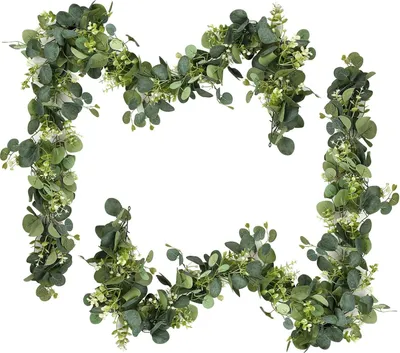 Produktbild von Realistischer Immergrüner Eukalyptus-Girlande für Hochzeiten und Tischdekoration