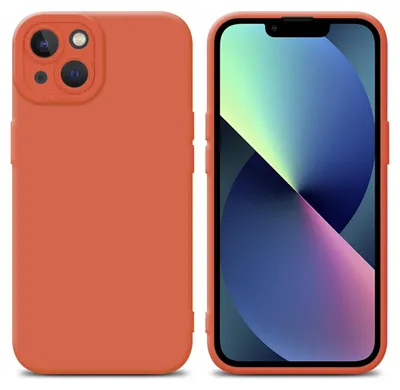Zdjęcie produktu dla Etui Cadorabo do Apple iPhone 14 PLUS pomarańczowe silikonowe etui TPU na telefon komórkowy