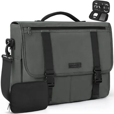 Immagine prodotto di Solidchoice - Borsa per laptop da 15,6 pollici, impermeabile, a tracolla, ideale per lavoro e scuola