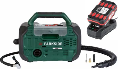 Produktbild von PARKSIDE Akku Kompressor / Luftpumpe 20 Volt PKA 20-Li +Akku 2.0 Ah + Ladegerät