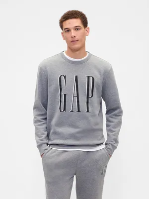 Produktbild von GAP Sweatshirt mit Logo-Print, warmem Fleece-Futter und Rundhalsausschnitt, Größe M