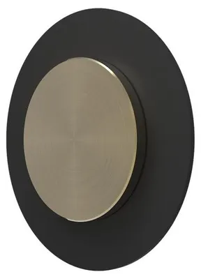 Wandhaken aus Messing in Schwarz Large