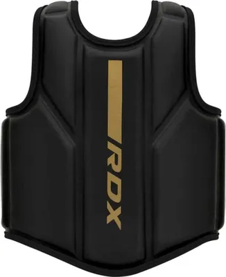 Produktbild von RDX Sports BRUSTSCHUTZ F6 MATT SCHWARZ mit GOLD - S/M