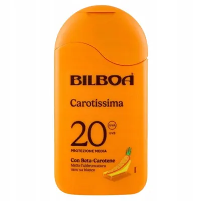 Obrázok produktu pre Bilboa Carotissima Crema opaľovacie mlieko s betakaroténom SPF 20, 200 ml