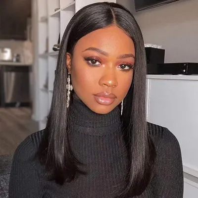 Productafbeelding van Solidchoice - Lace Front Pruik van Braziliaans Haar 40cm