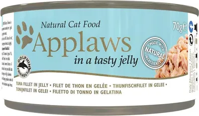 Produktbild von Applaws Cat 24x70g | mit Thunfischfilet in Gelee
