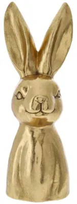 Produktbild von Deko-Statue Osterhase - Buste - gold - Polyresin - 51 cm - Hase / Kaninchen - Osterdekoration