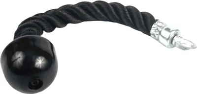 Produktbild von U7223 Trizepsseil mit Karabiner - Schwarz - 35 x 2,8 cm