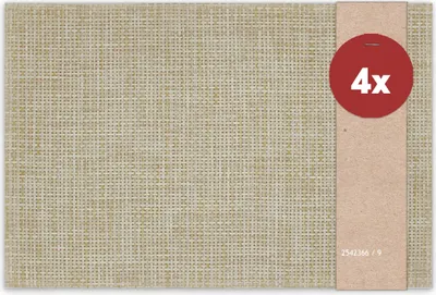 Immagine prodotto di Tovagliette ELEGANCE Set di 4 Beige come tovagliette da tavola