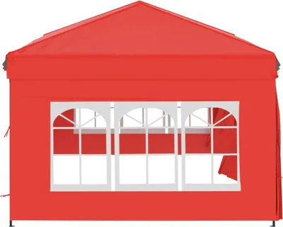 Produktbild von vidaXL Partyzelt Faltbar mit Seitenwänden Rot 3x6 m - Pavillons & Partyzelte