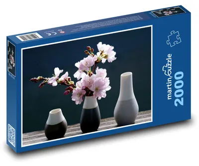 Obrázek produktu pro Puzzle 2000 Třešňové květy ve váze - martinpuzzle