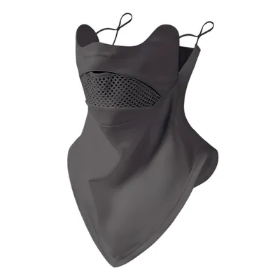 Produktbild von Sommer Atmungsaktive Gesichtsmaske UV-Sonnenschutzmaske für Outdoor-Radfahren, Grau
