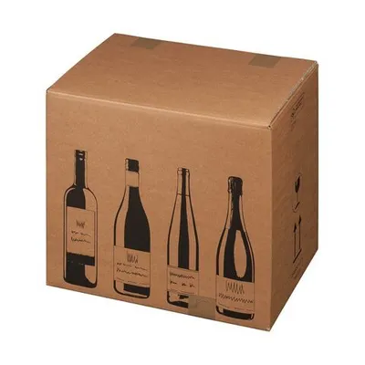 Produktbild von 5x Weinversandkarton für 12 Weinflaschen mit DHL & UPS