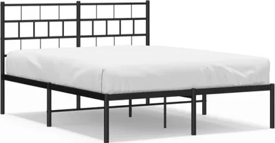 Obrázek produktu pro vidaXL Postel s čelem kovová černá 140x190 cm