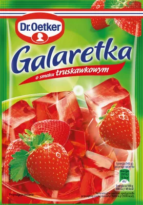 Zdjęcie produktu dla Dr. Oetker Galaretka o smaku truskawkowym 72 g